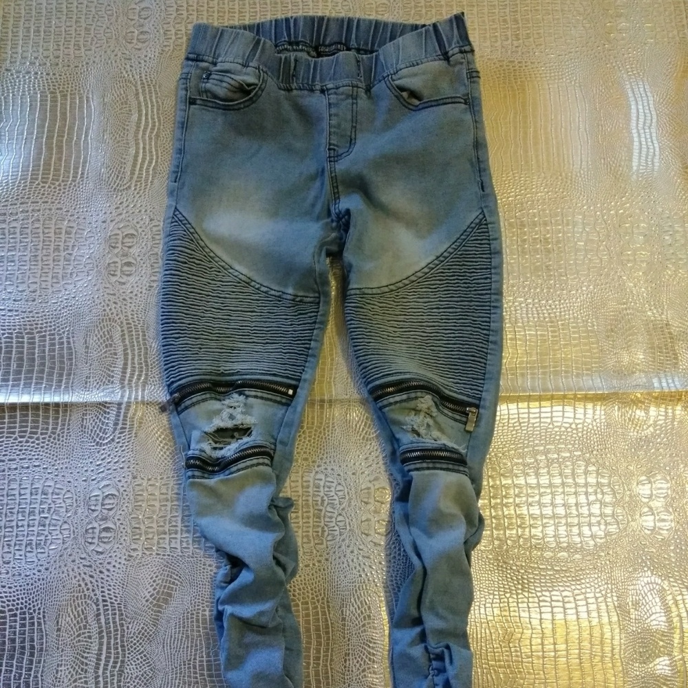 Blue joggers denim